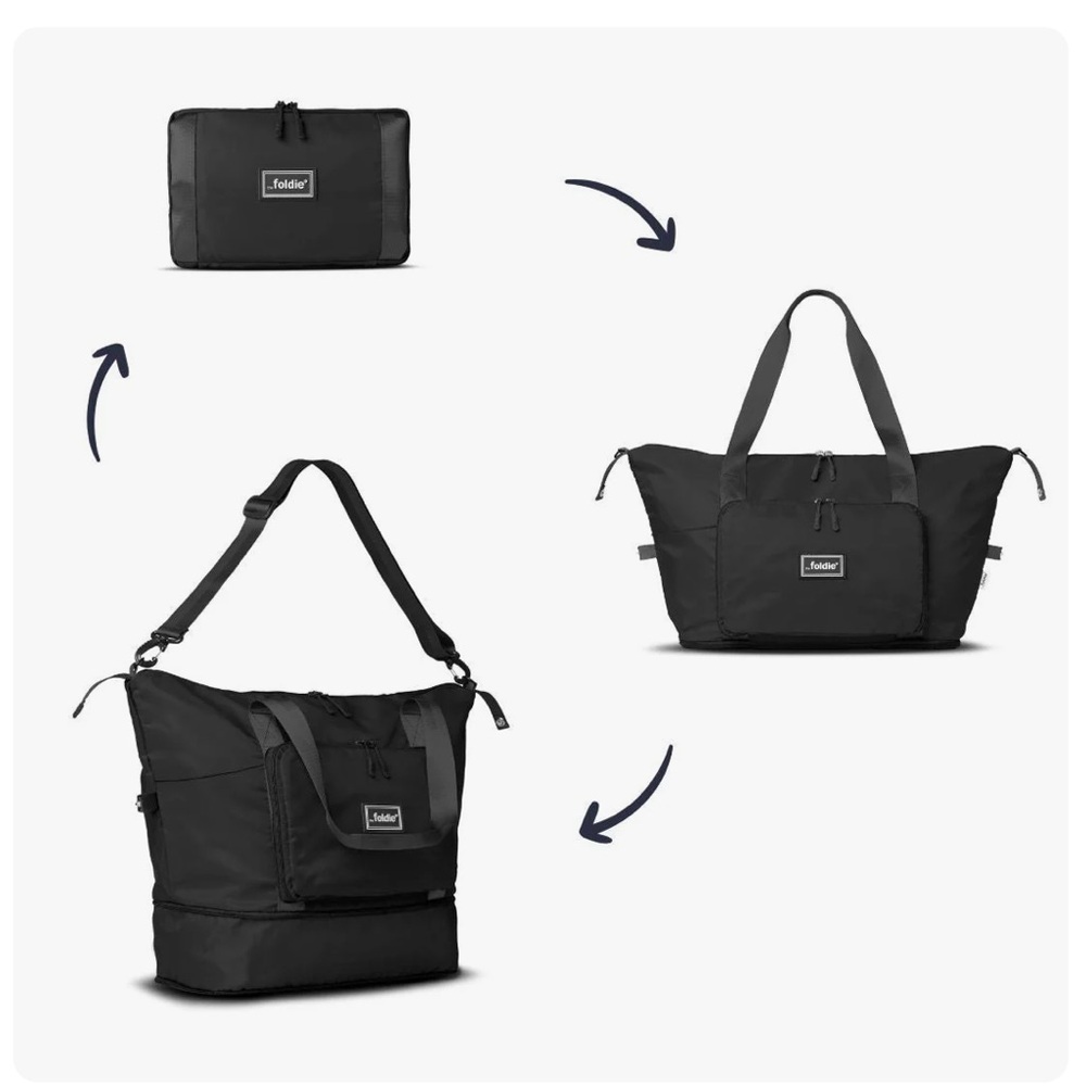 NWT black “the Goldie” travel bag
